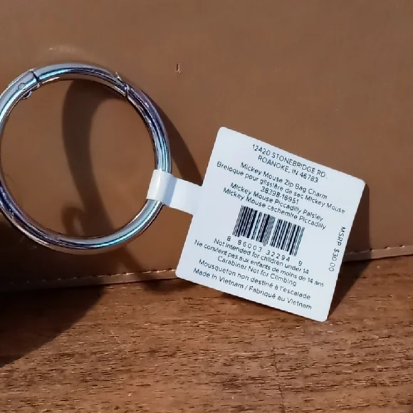 Disney Gray Paisley Mickey Mouse Pouch - Picture 7 of 9